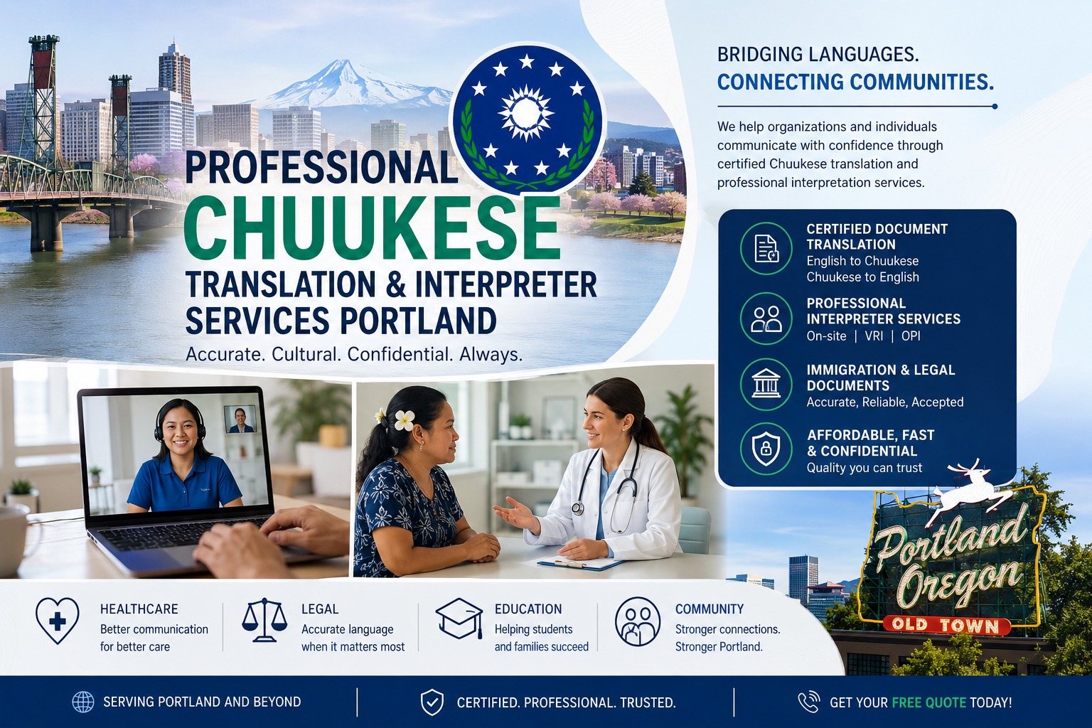 Certified Chuukese Translation Services Portland: Why Accurate Language Support Matters More Than Ever